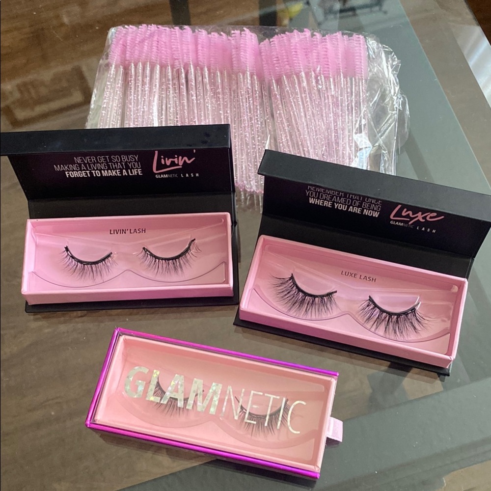 Glamnetic & Luxe False Eyelash Set - Pink Packaging